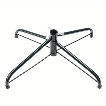 8ft Full Green Flat Top Christmas Tree with Sturdy Metal Stand - 1138 Branches for Indoor And Outdoor Holiday Decorations