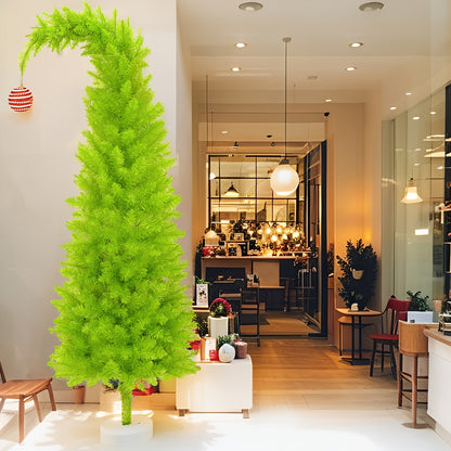 6-foot Artificial Christmas Tree - Bendable, Unique Decorations, Tree Skirt, String Lights, Christmas Ball | Party Decor for Shop Window