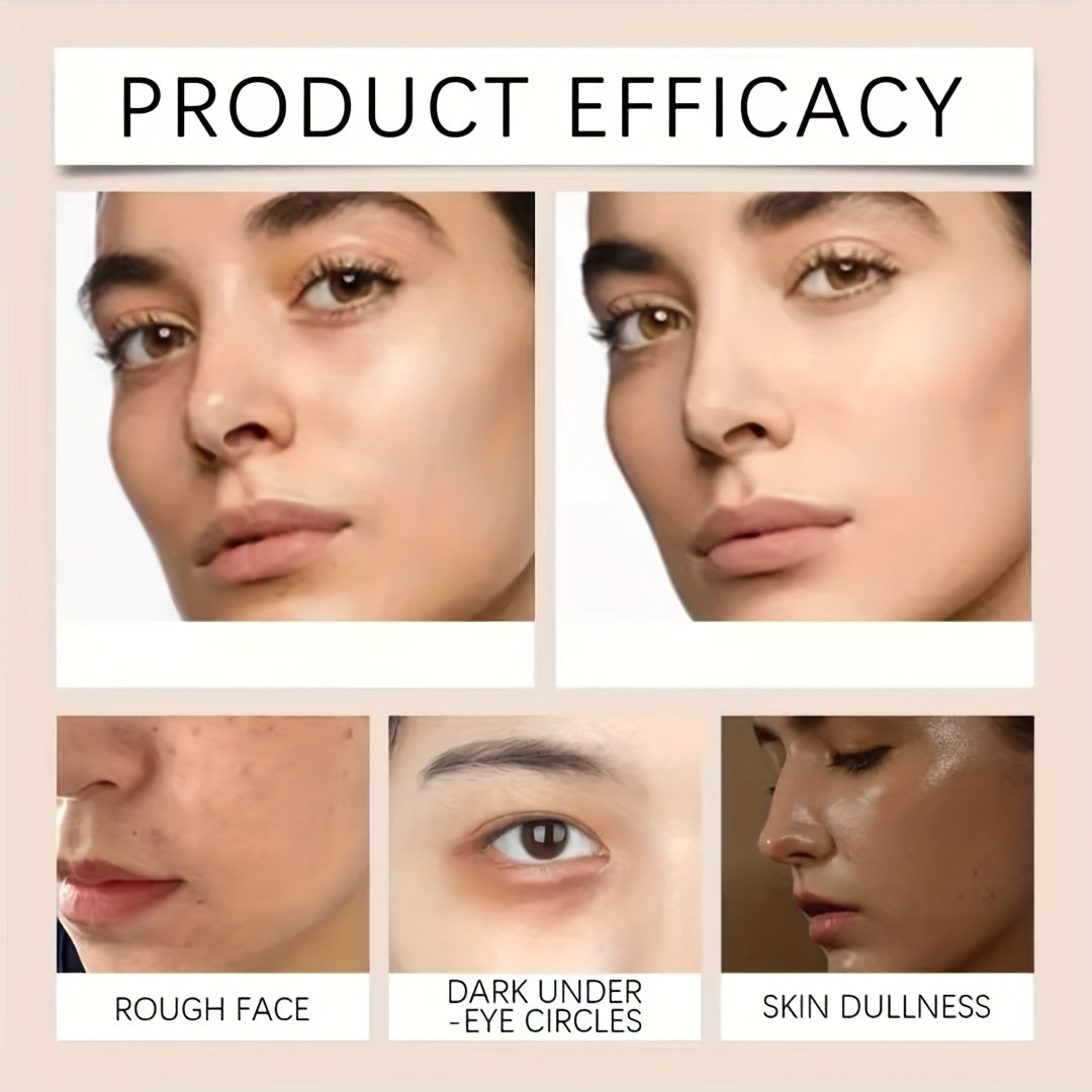 2-in-1 Concealer & Foundation Stick - Waterproof & Sweatproof Full Coverage Foundation With Buildable Concealer, Long-Lasting Matte Finish, All-Day Wear For Flawless Makeup - Suitable For All Light Beige Types Including Sensi