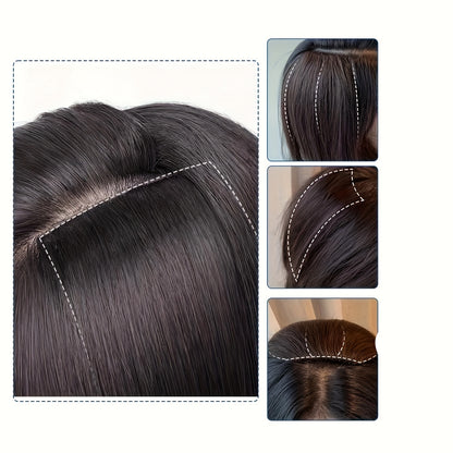 Suitable for Women 16 Cards 7pcs Water Ripple Large Wave Viscose Hair Extension Pieces Increase Hair Volume Wig Pieces Halloween