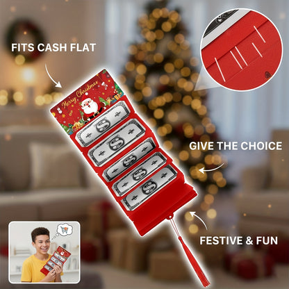 3/6pcs Of New Christmas Cash Gift Envelopes with Wallets, Christmas Cash Envelopes with Multiple Slots, Suitable As Christmas Gifts, Can Hold Cards, Practical Christmas Present, Christmas Gift Bags, Christmas Decorations, Gif