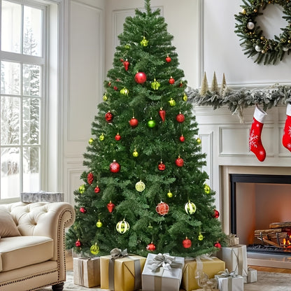 A High-quality Artificial Christmas Tree Consisting Of 1000 Branches At 6.5 Feet Is Easy To Assemble And Comes With A Metal Base, Making It Perfect For Holiday Parties And Families To Decorate The Christmas Tree Together