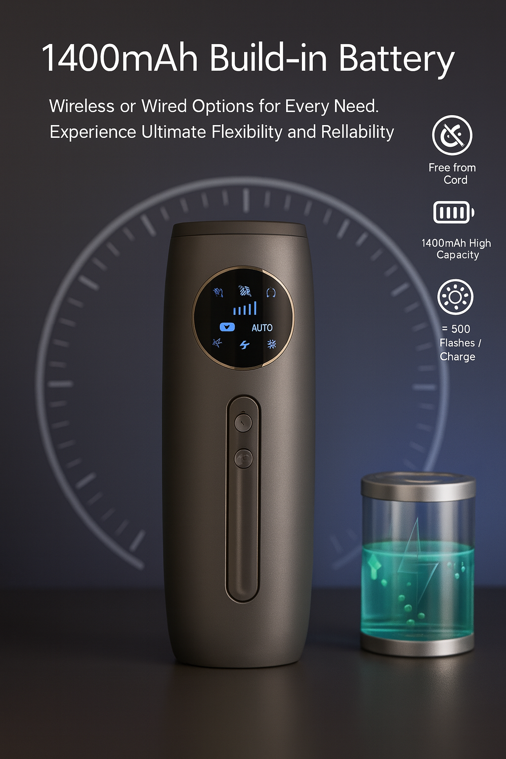 Rechargeable Laser Hair Removal Sapphire Cooling Auto Permanent Painless Bikinis Trimmer in Home Icy Cold Wireless IPL Epilator