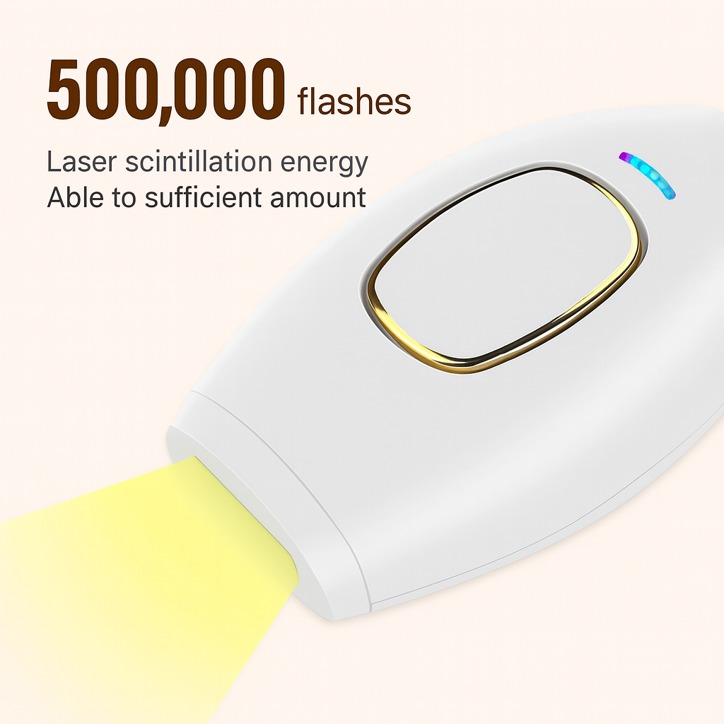 NEW Body Bikini IPL 500,000 Flash Depilator Pulses Permanent Laser Epilator Painless for Women Hair Removal Home Use Devices