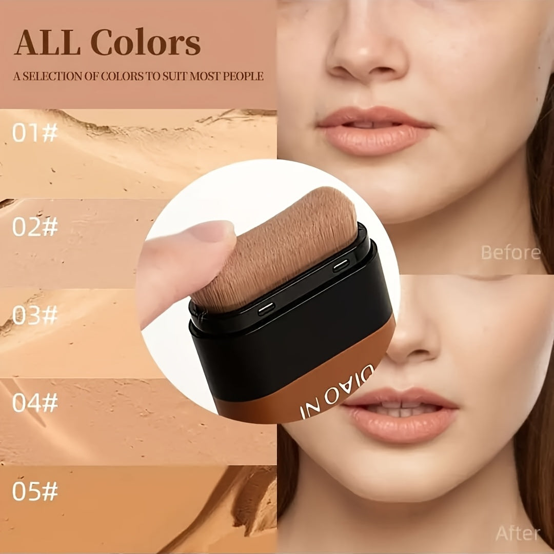 2-in-1 Concealer & Foundation Stick - Waterproof & Sweatproof Full Coverage Foundation With Buildable Concealer, Long-Lasting Matte Finish, All-Day Wear For Flawless Makeup - Suitable For All Light Beige Types Including Sensi