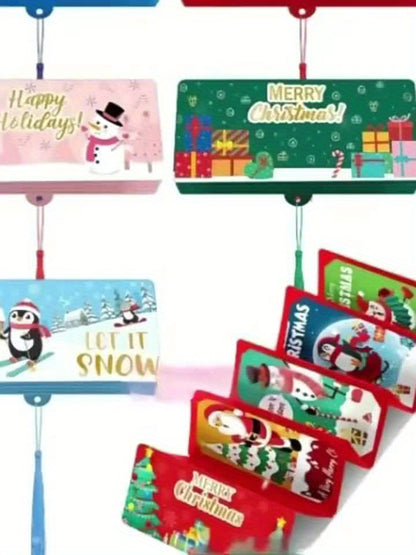 3/6pcs Of New Christmas Cash Gift Envelopes with Wallets, Christmas Cash Envelopes with Multiple Slots, Suitable As Christmas Gifts, Can Hold Cards, Practical Christmas Present, Christmas Gift Bags, Christmas Decorations, Gif