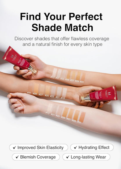 M Perfect Cover BB Cream No.23 Natural Beige -Light/Medium with Cool/Neutral Undertone SPF 42 PA +++ 1.69 Fl Oz - Tinted Moisturizer for Face with SPF