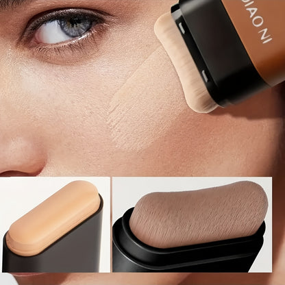 2-in-1 Concealer & Foundation Stick - Waterproof & Sweatproof Full Coverage Foundation With Buildable Concealer, Long-Lasting Matte Finish, All-Day Wear For Flawless Makeup - Suitable For All Light Beige Types Including Sensi